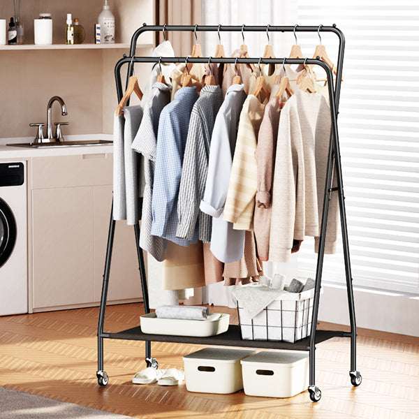 Organize Effortlessly With the Double Rod Clothes Garment Rack