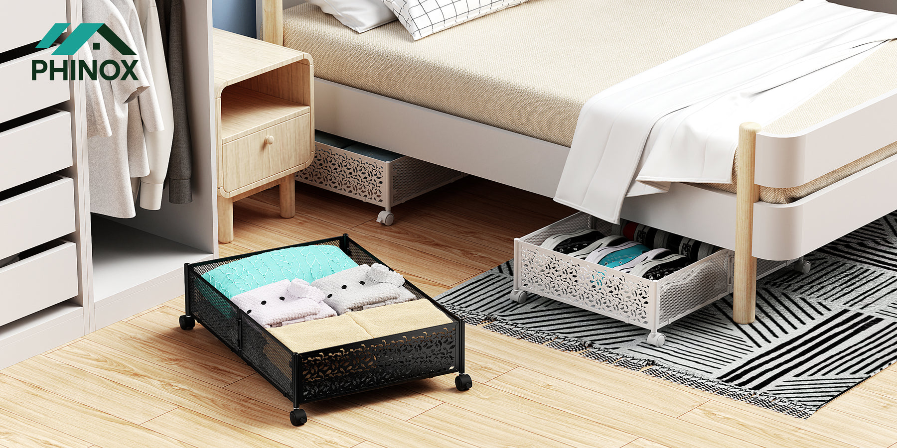 How to make use of the Under the Bed Storage Containers ?