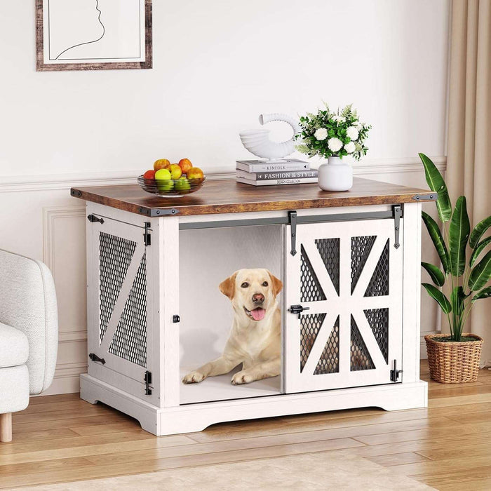 Barn door pet crate hotsell