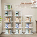 white rotating bookshelf free assembly