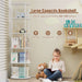 white rchildren's rotating bookshelf​