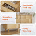 Flycity Natura Wood Texture Double Dresser with Solid Wood Leg