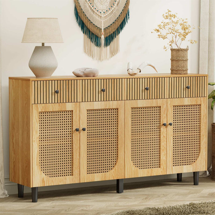 Boho Rattan Sideboard