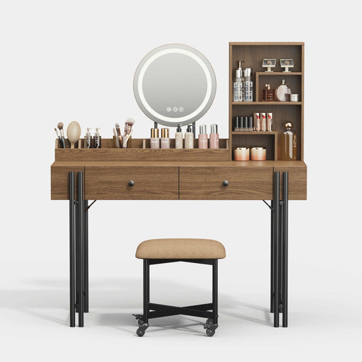 Modern Makeup Vanity Sets Desk Dressing Table with 2 Drawers