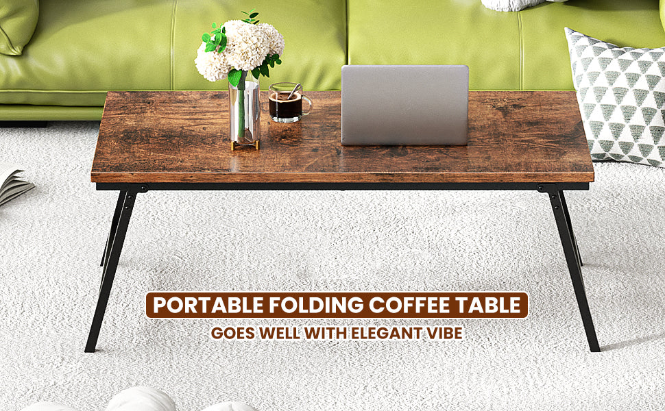 Folding coffee table