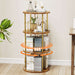 360° Display 3 Tier Rotating Bookshelf 