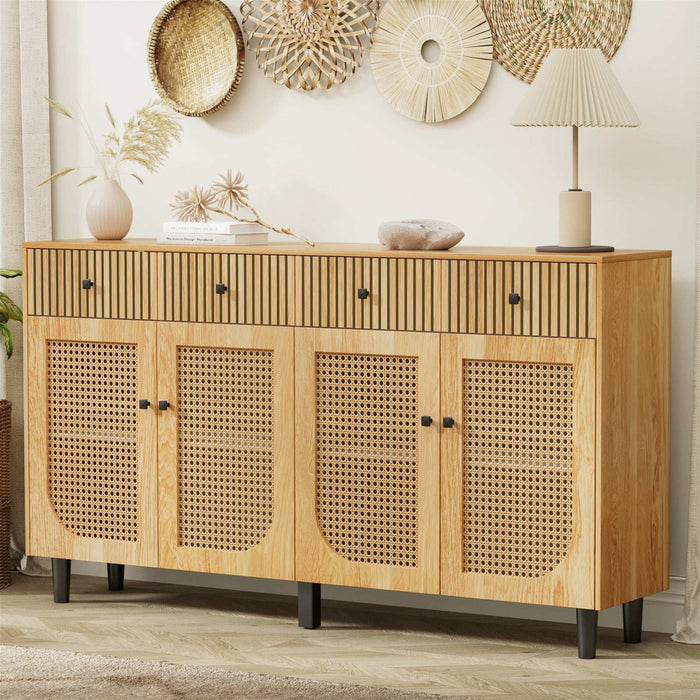 Boho Rattan Sideboard