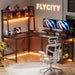 Flycity L shaped Standing Desk Home Office Desk, Writing Desk