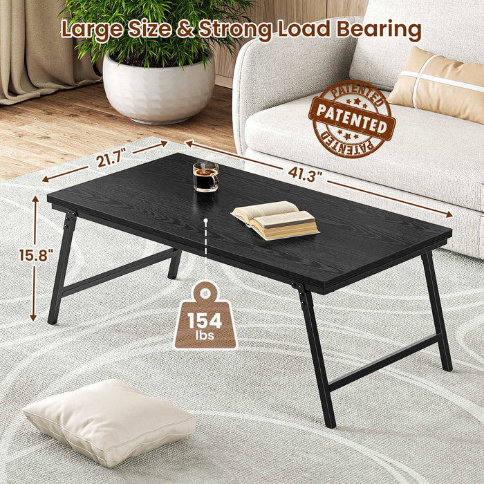 Flycity Folding Coffee Table For Sitting on the Floor [US WAREHOUSE]