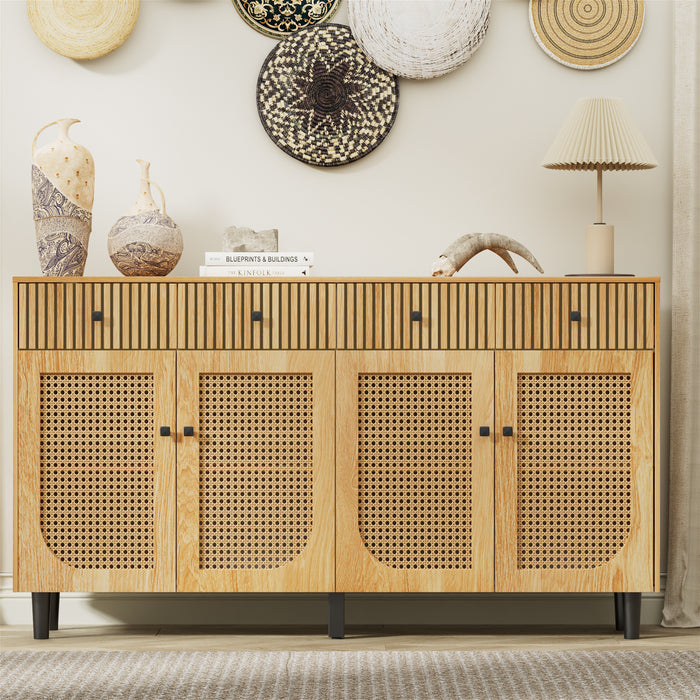 Boho Rattan Sideboard