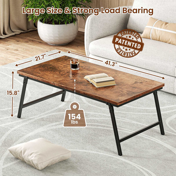 Flycity Folding Coffee Table For Sitting on the Floor [US WAREHOUSE]