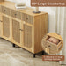 Boho Rattan Sideboard with drawers