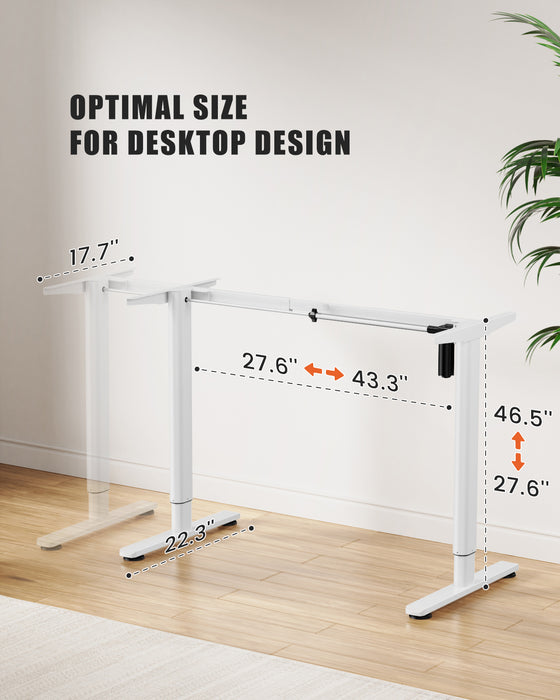 standing desk legs​ size