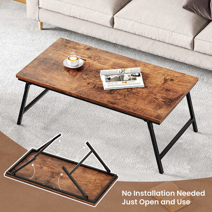 Flycity Folding Coffee Table For Sitting on the Floor [US WAREHOUSE]