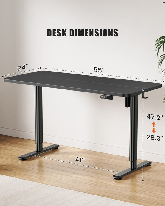 Flycity Electric Standing Desk Height Adjustable Computer Desk