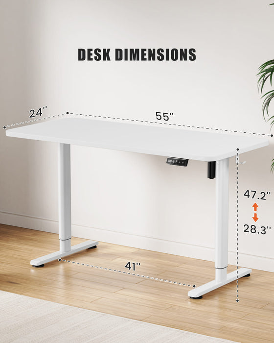 Flycity Electric Standing Desk Height Adjustable Computer Desk