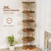 Flycity 360° Display 3-5 Tier Rotating Bookshelf Size