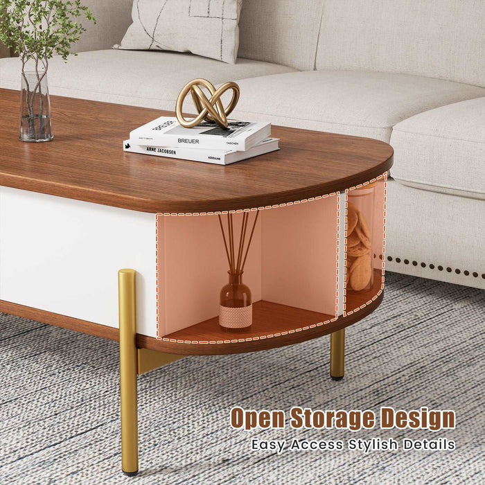 Multi-Function and Large Coffee Table with Storage