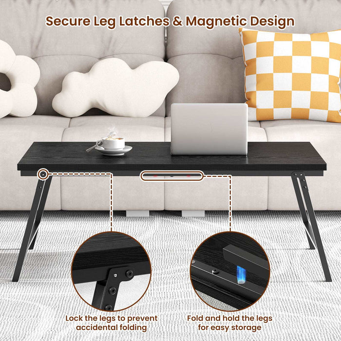 Flycity Folding Coffee Table For Sitting on the Floor [US WAREHOUSE]