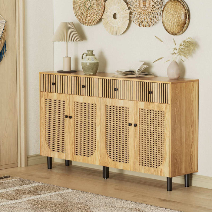 Boho Rattan Sideboard