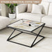 Flycity White Marble Center Coffee Table for Living Room