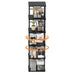 Black Square Rotating Bookshelf-1