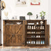 Brown Farmhouse Shoe Cabinet-8