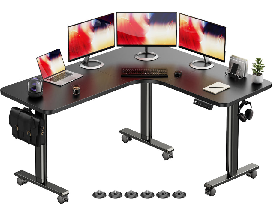 Electric L Shaped Standing Home Office Desk