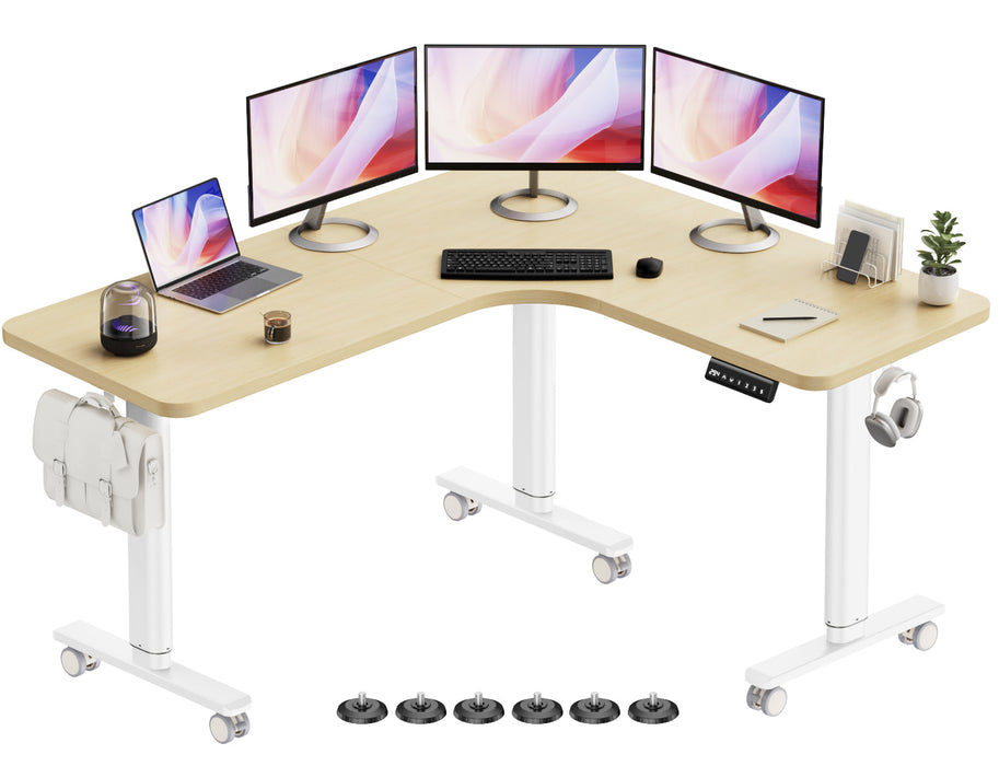 Electric L Shaped Standing Home Office Desk