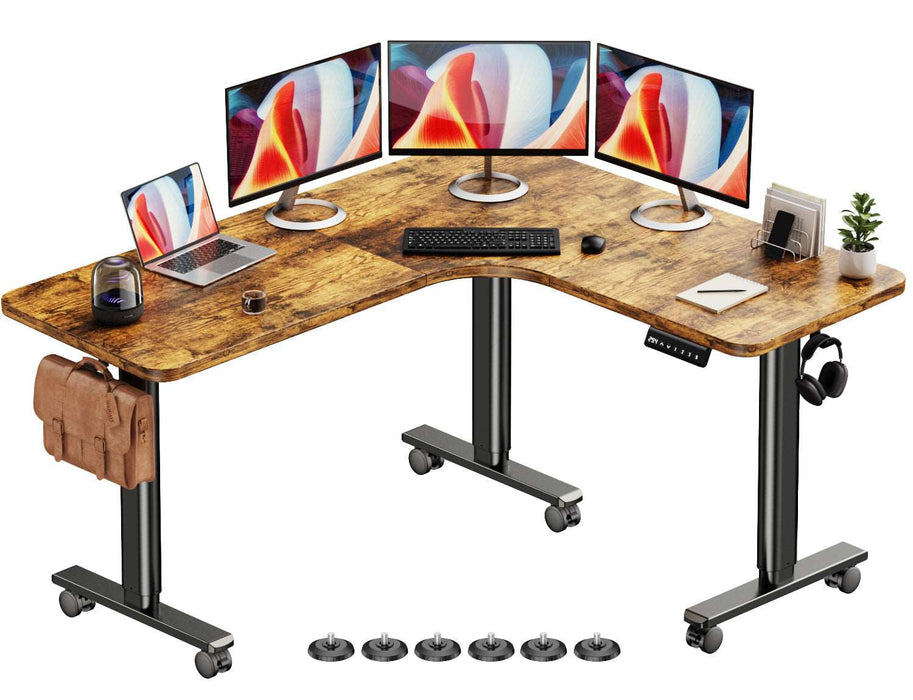 Electric L Shaped Standing Home Office Desk