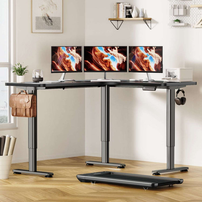 Electric L Shaped Standing Home Office Desk