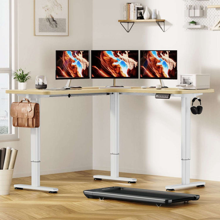 Electric L Shaped Standing Home Office Desk