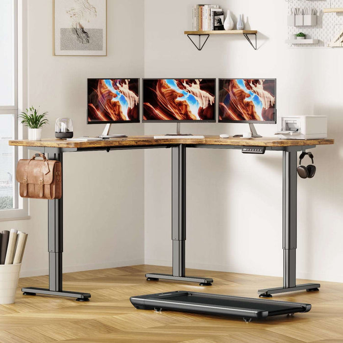 Electric L Shaped Standing Home Office Desk