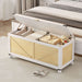 Flycity Farmhouse End of Bed Storage Bench for Bedroom