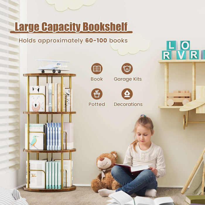 3 Tier kids Rotating Bookshelf