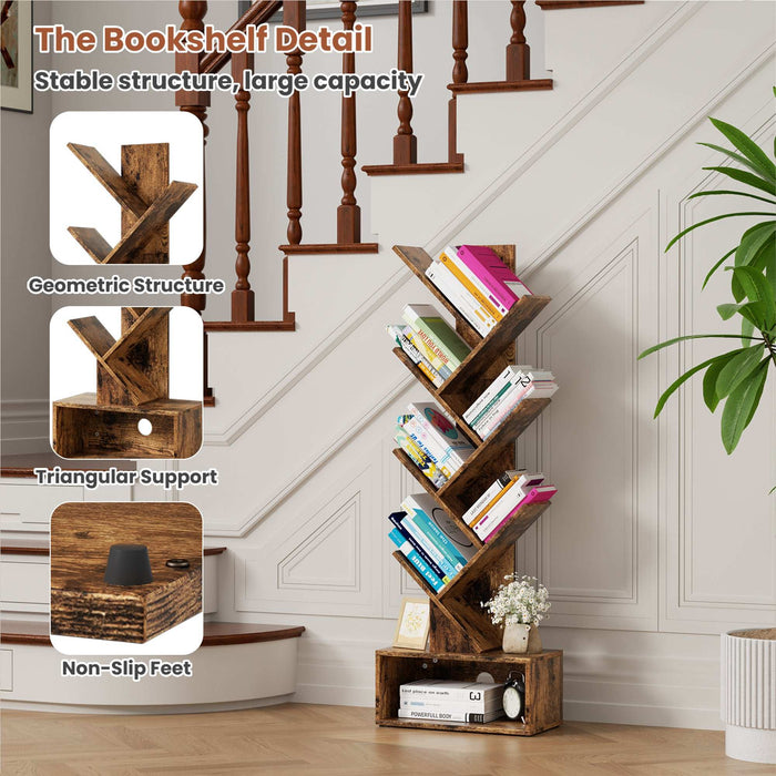 Rustic Tree Bookshelf