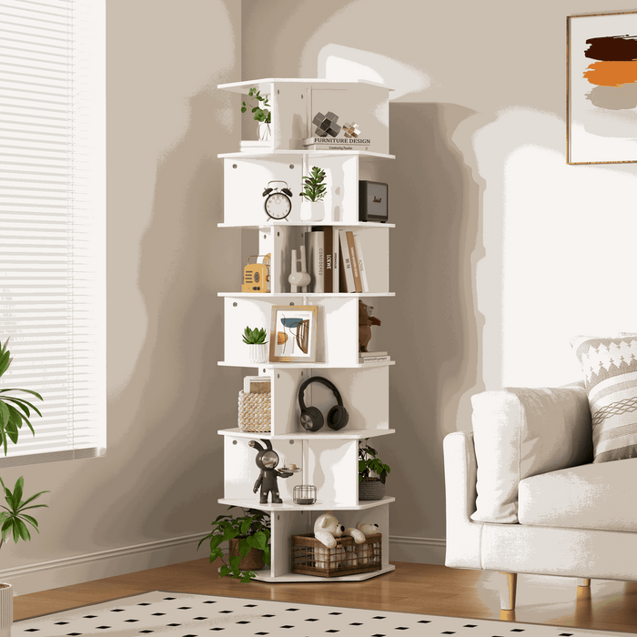 Rotating Shoe Rack Tower