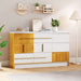 Flycity Modern Bedroom 9 Drawer Dresser with Fluted Finish