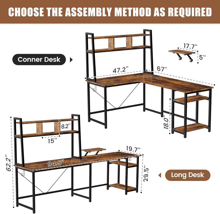 Allstand L Shaped Computer Desk